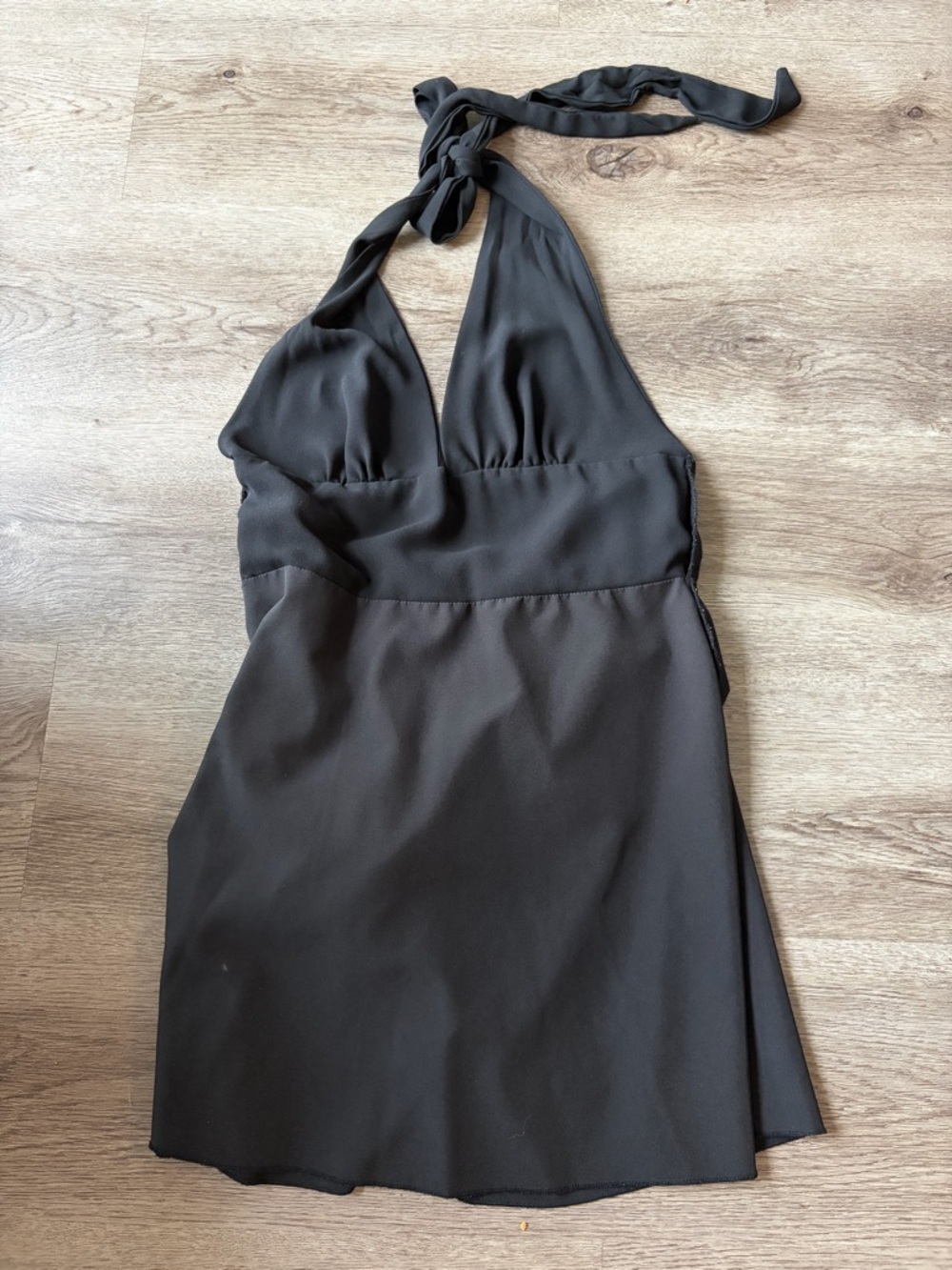 Halter black dress